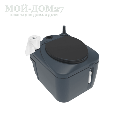 Торфяной туалет Rostok Eco 25 Графит | Мой-Дом27 | Стационарный торфяной биотуалет графитового цвета емкостью верхнего бака 20 л. и&nbsp;нижнего бака 45 л.<br>
 Отличительная черта туалета в разделении фракций в разные ёмкости. Это упрощает обслуживание туалета и избавляет от неприятного запаха в помещении.<br>
Высота сиденья: 45 см